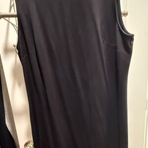 Nordstrom Black Sleeveless Midi Dress